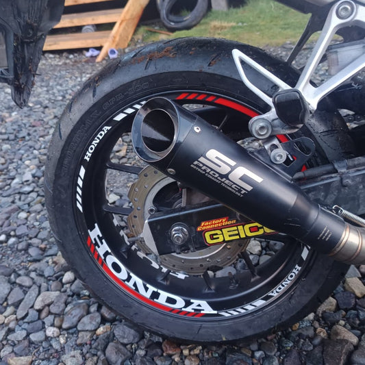Kit stickers de rines reflectantes Honda