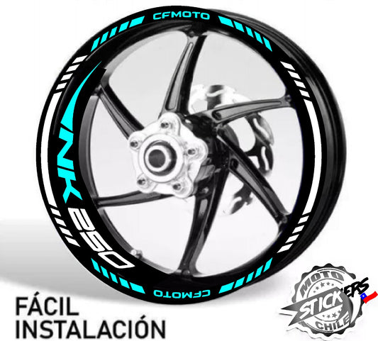 Kit stickers rines reflectantes NK CFMOTO