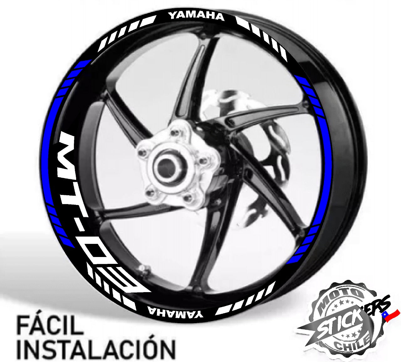 Kit stickers rines reflectantes MT
