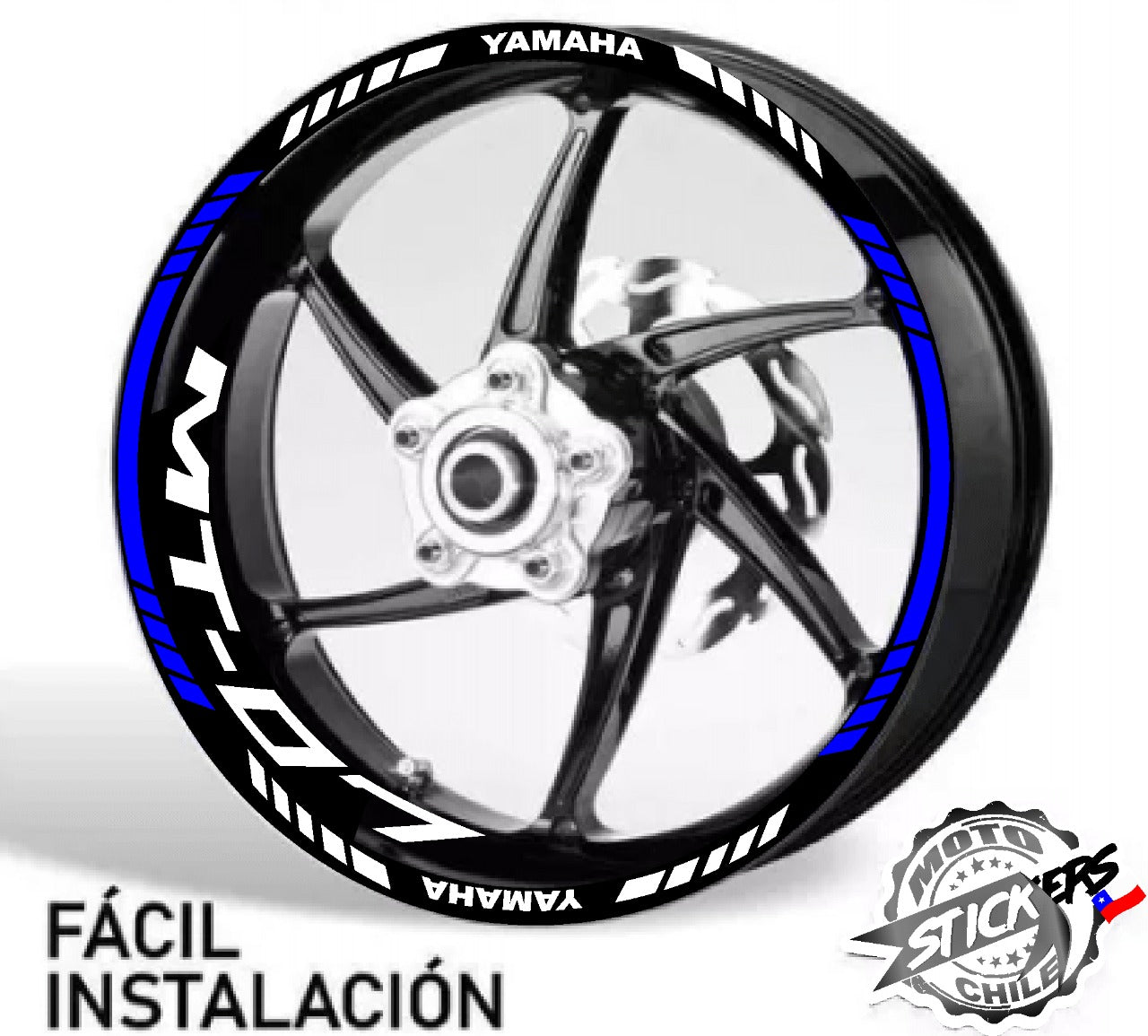 Kit stickers rines reflectantes MT