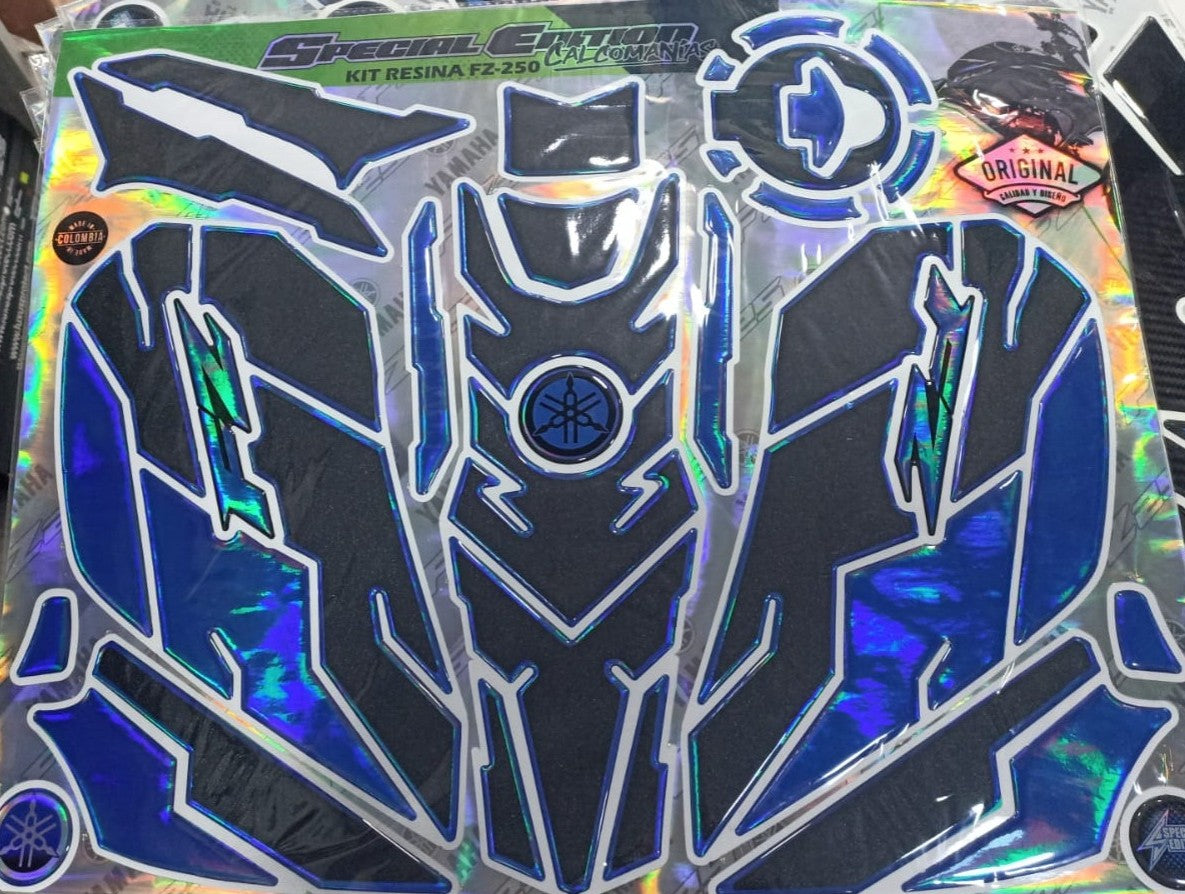 Kit cubre estanque FZ250 Lija Escarchada tornasol