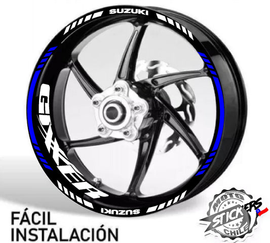Kit stickers rines reflectantes Gixxer