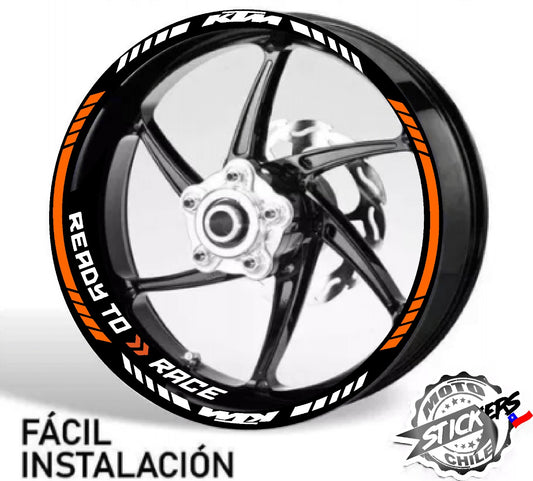 Kit stickers rines reflectantes KTM