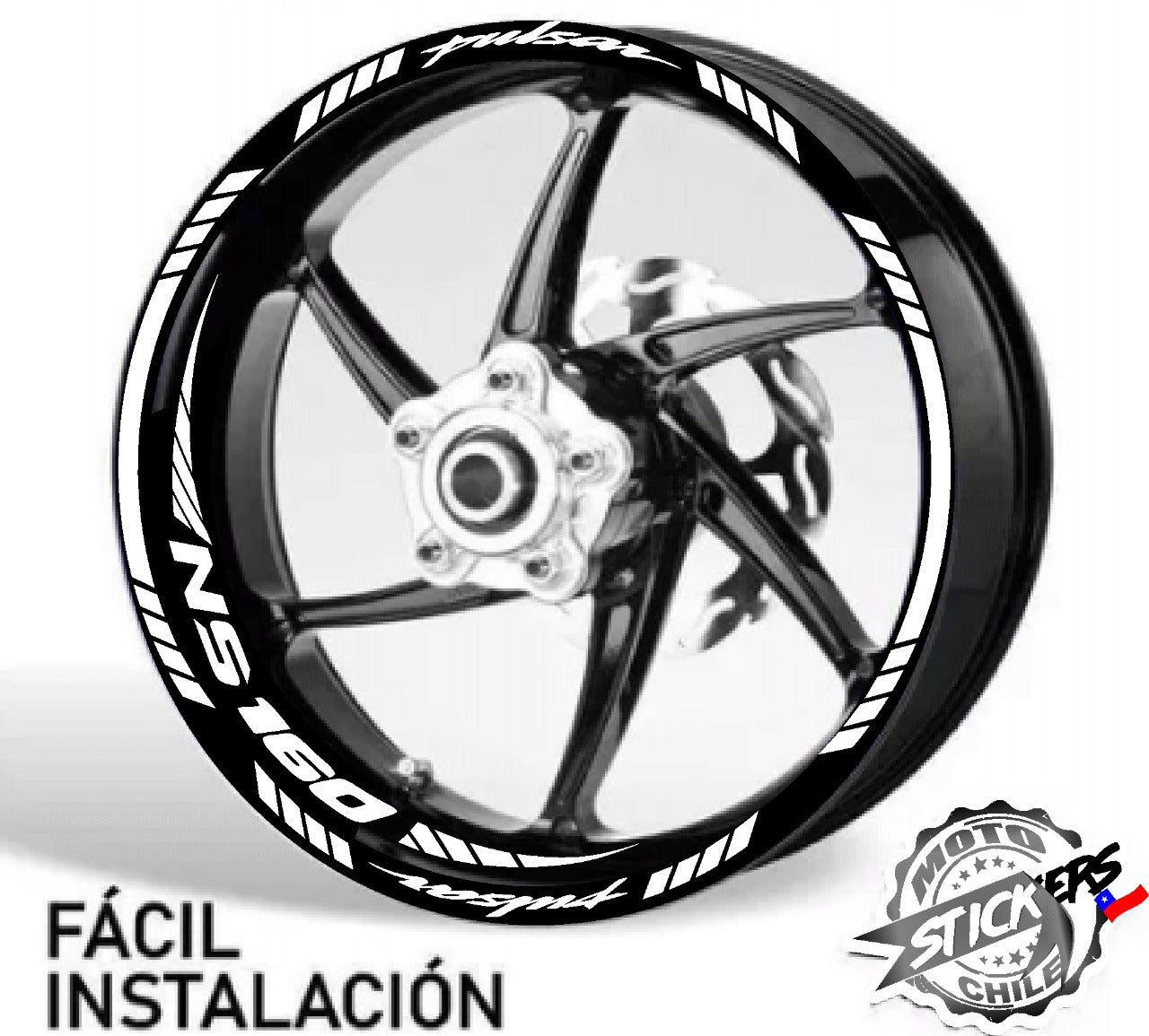 Kit stickers rines reflectantes Pulsar NS