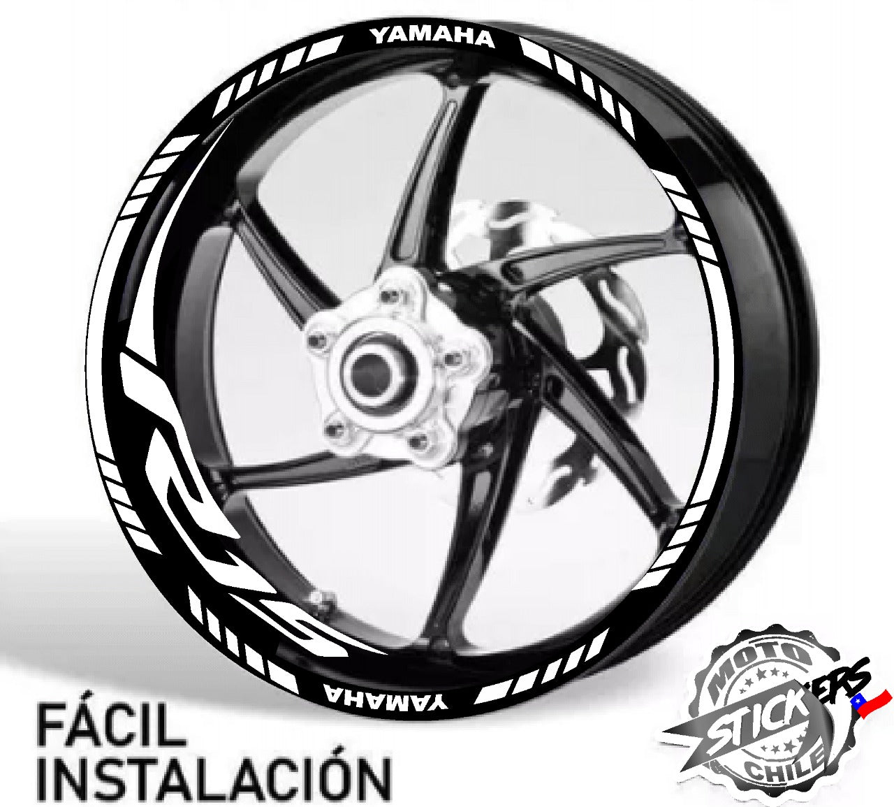 Kit stickers rines reflectantes R15