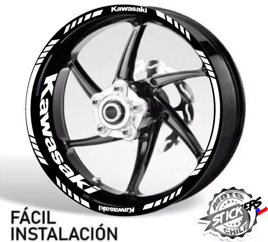 Kit stickers rines reflectantes Kawasaki