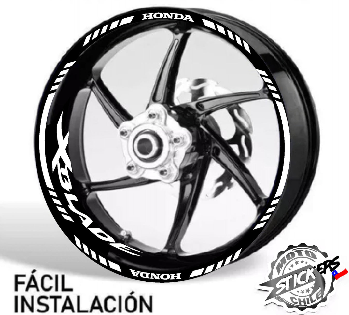 Kit stickers rines reflectantes Xblade