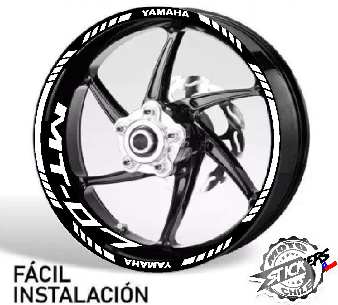 Kit stickers rines reflectantes MT