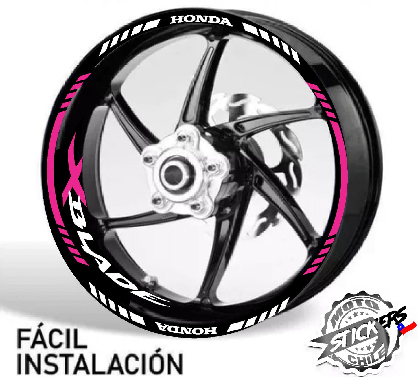 Kit stickers rines reflectantes Xblade