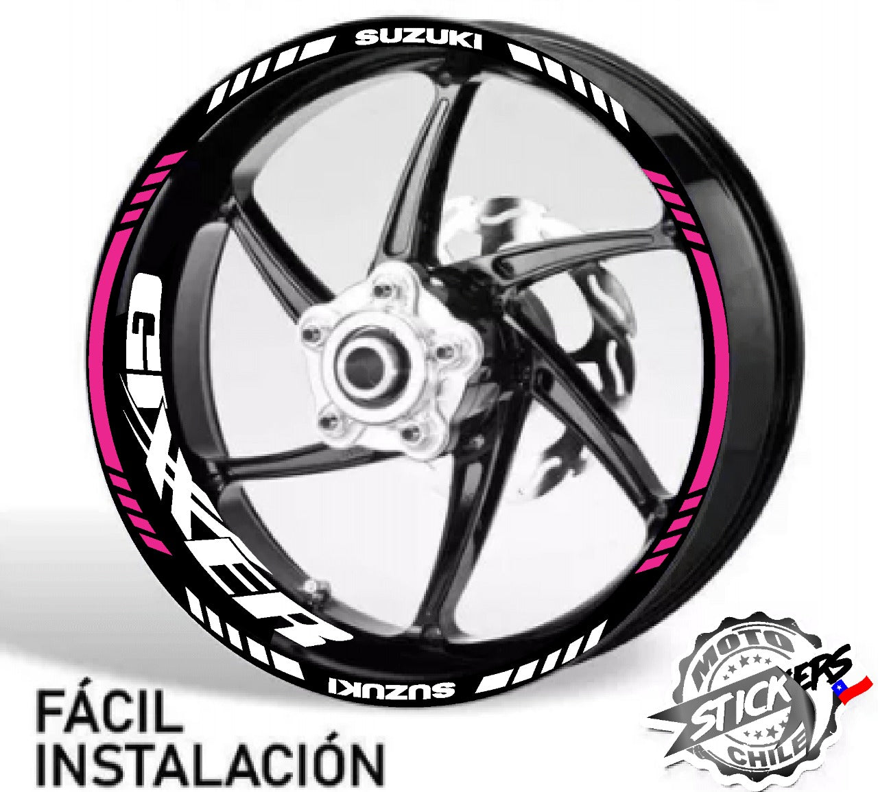 Kit stickers rines reflectantes Gixxer