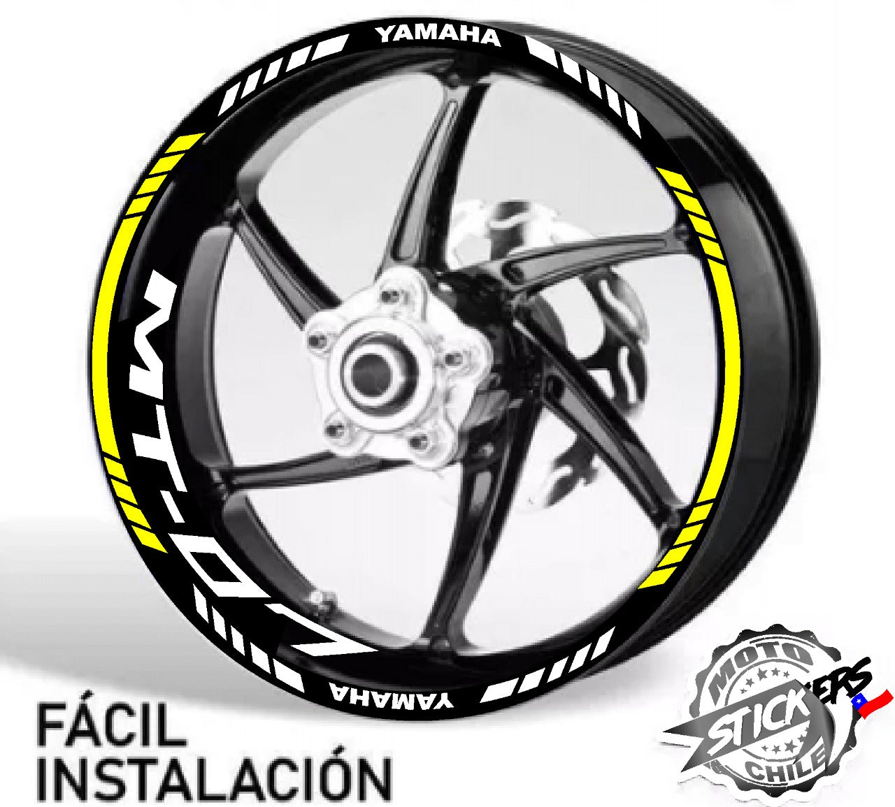 Kit stickers rines reflectantes MT