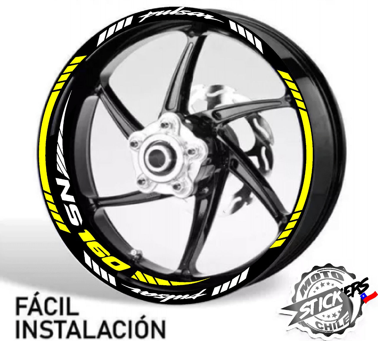 Kit stickers rines reflectantes Pulsar NS