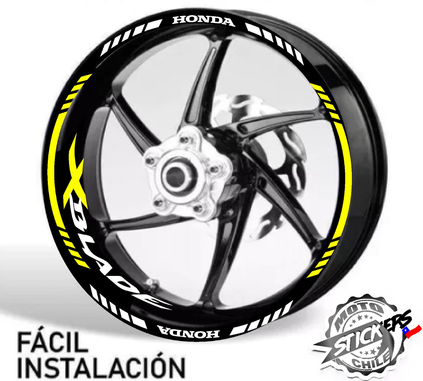 Kit stickers rines reflectantes Xblade