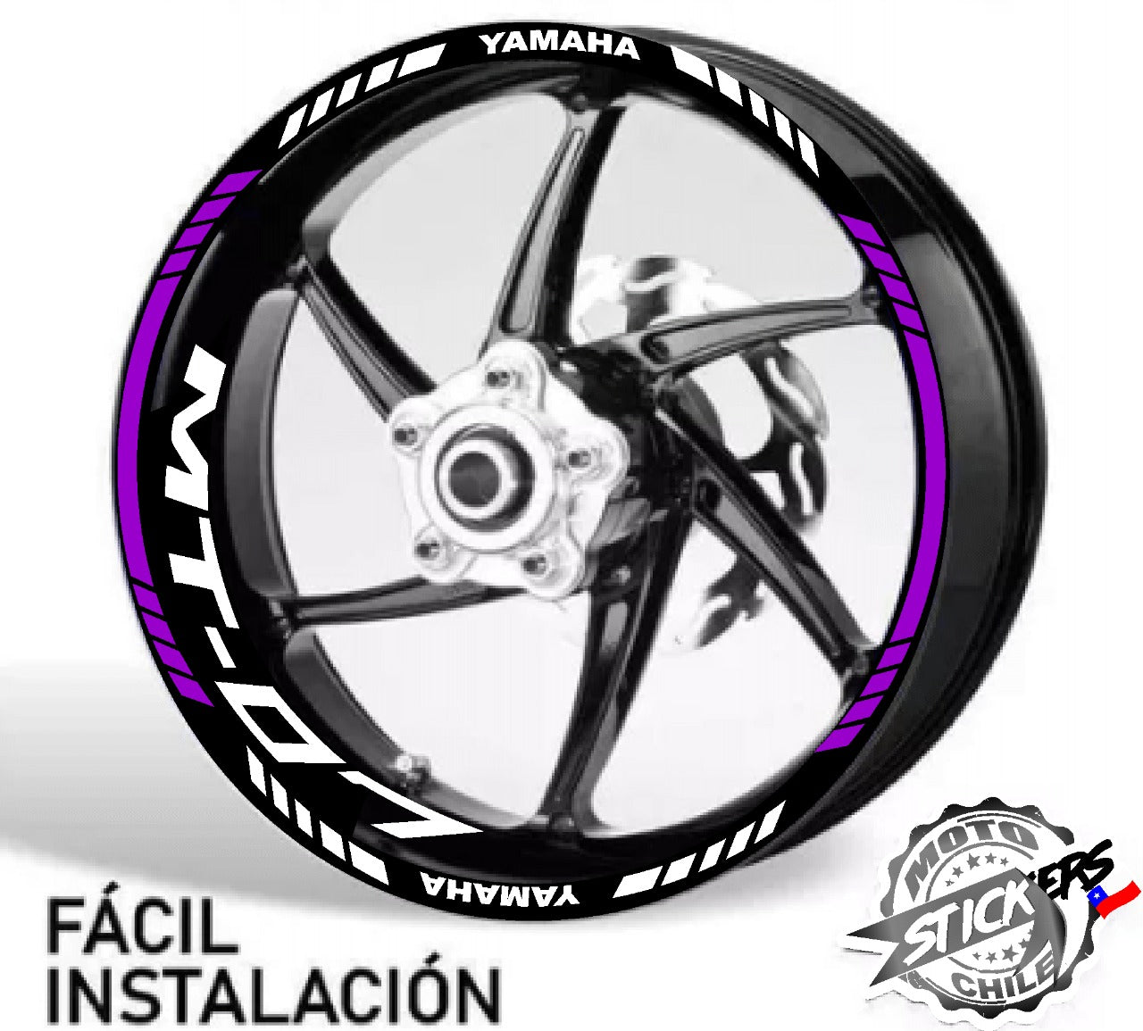 Kit stickers rines reflectantes MT