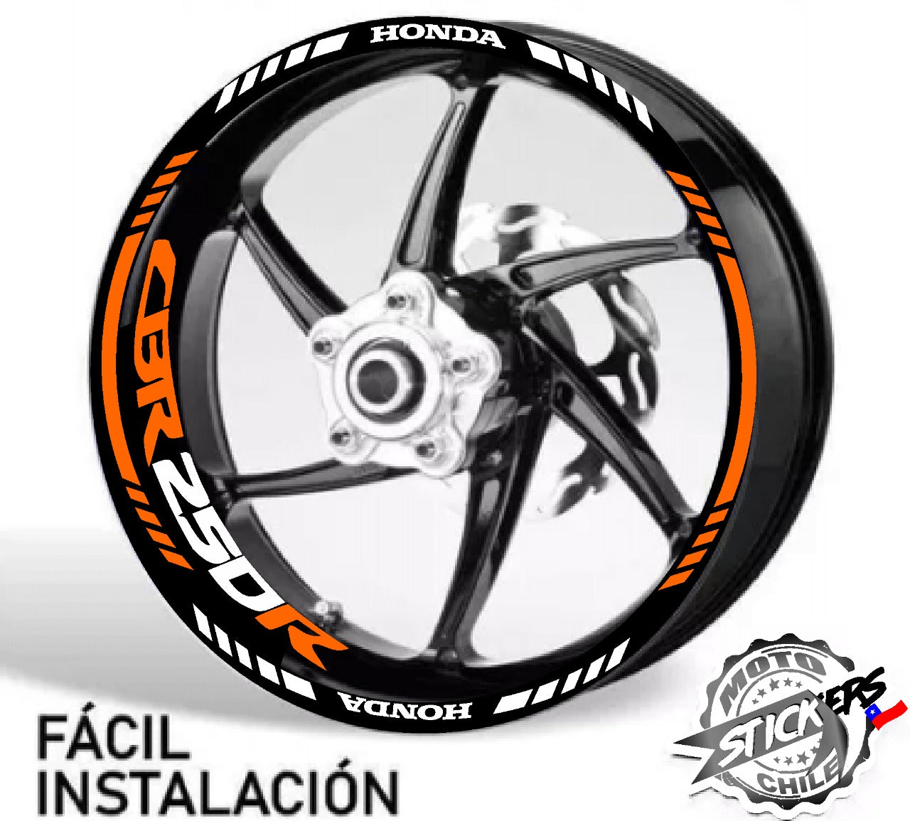 Kit stickers rines reflectantes CBR250R