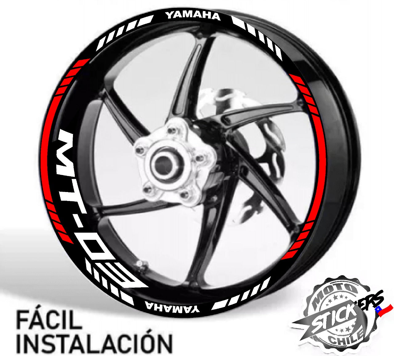 Kit stickers rines reflectantes MT