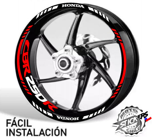 Kit stickers rines reflectantes CBR250R