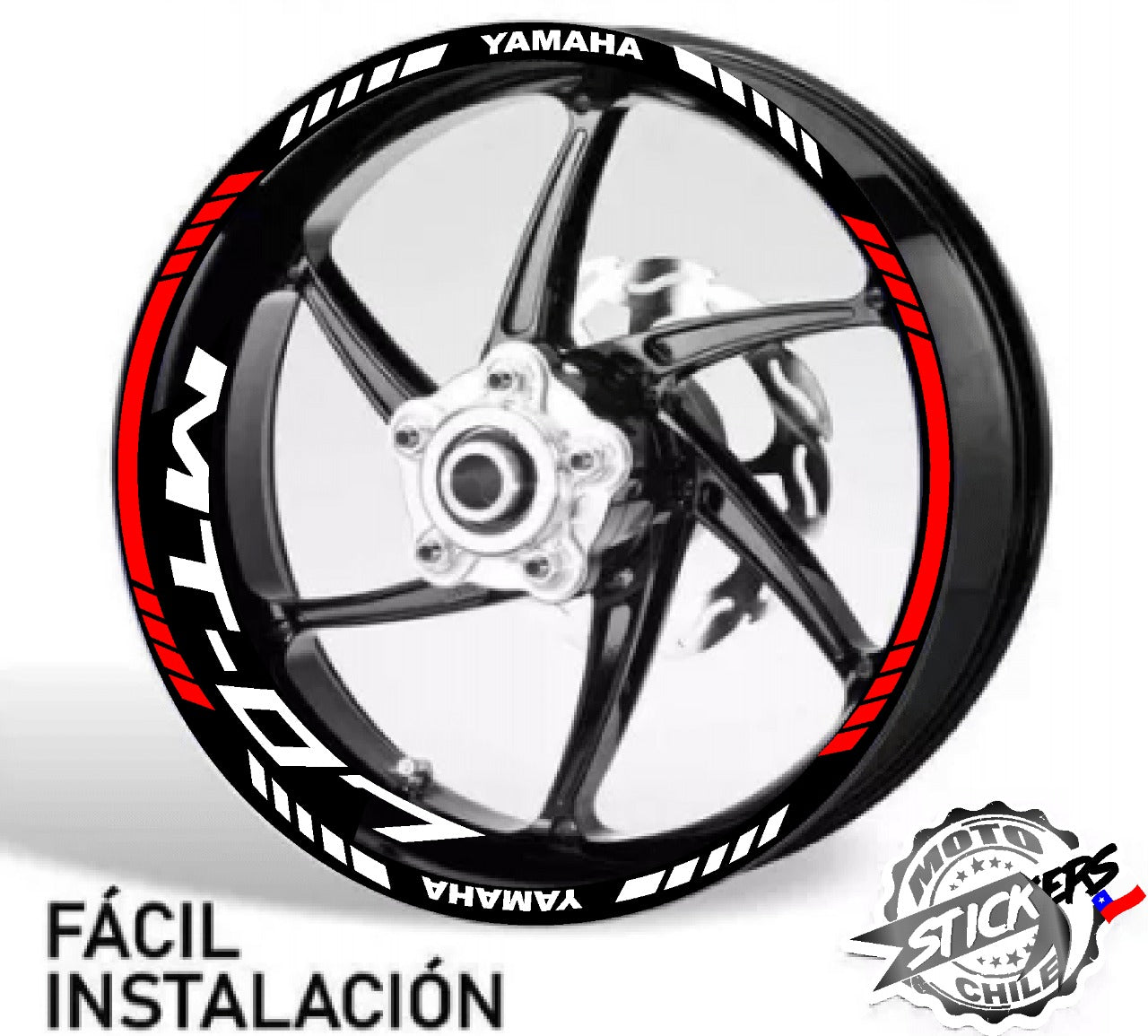 Kit stickers rines reflectantes MT