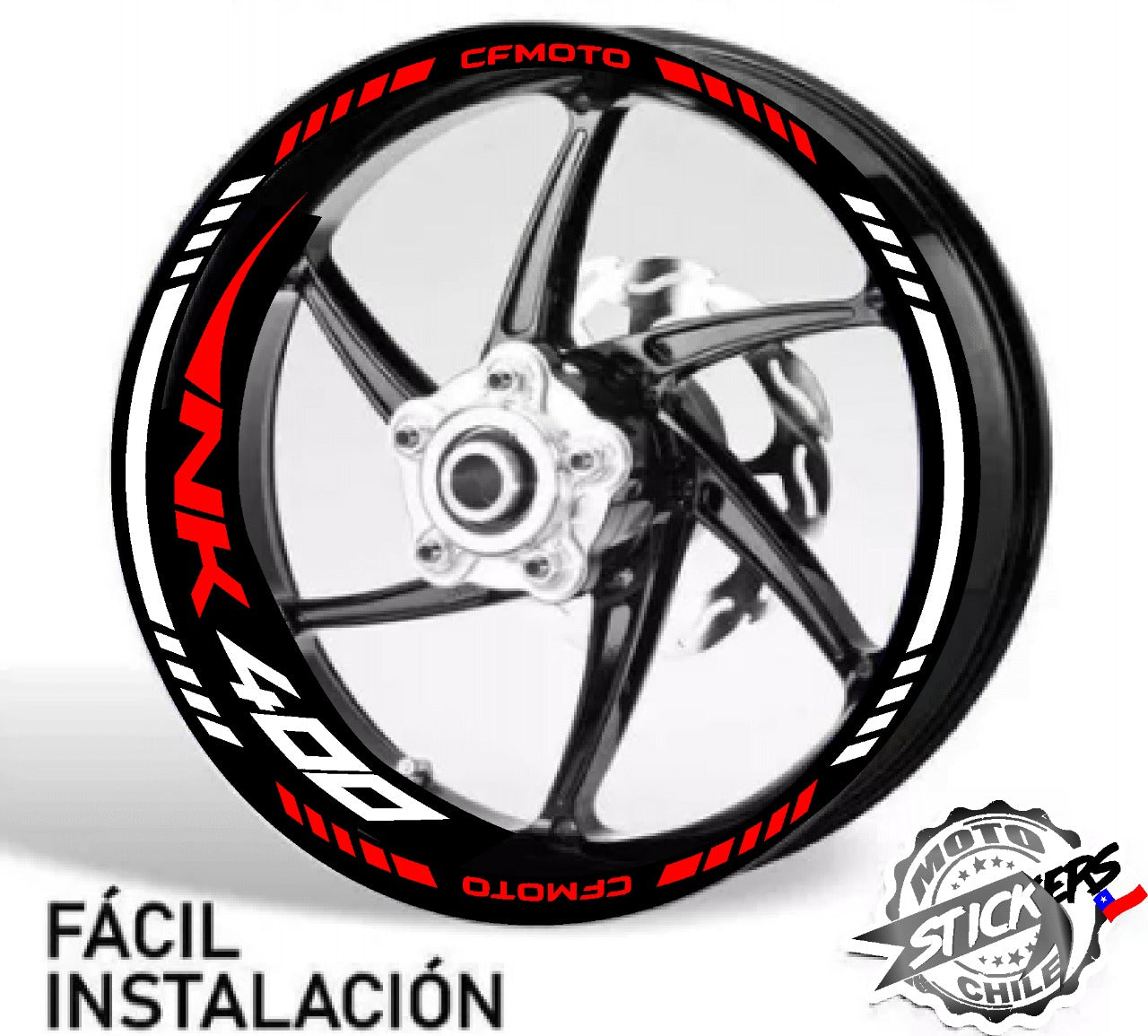 Kit stickers rines reflectantes NK CFMOTO