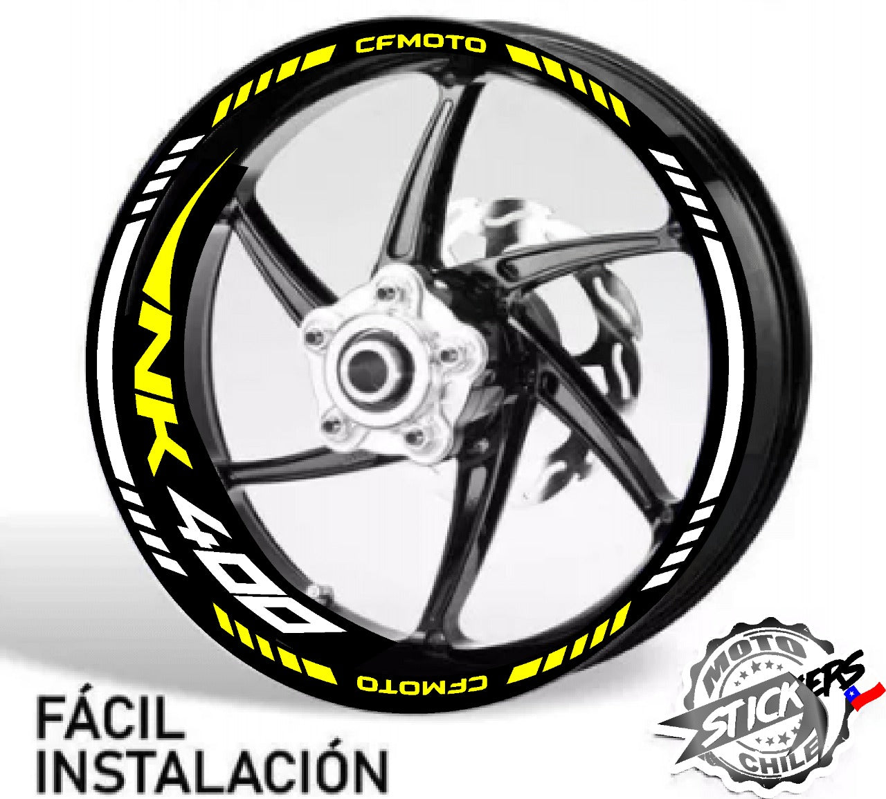 Kit stickers rines reflectantes NK CFMOTO
