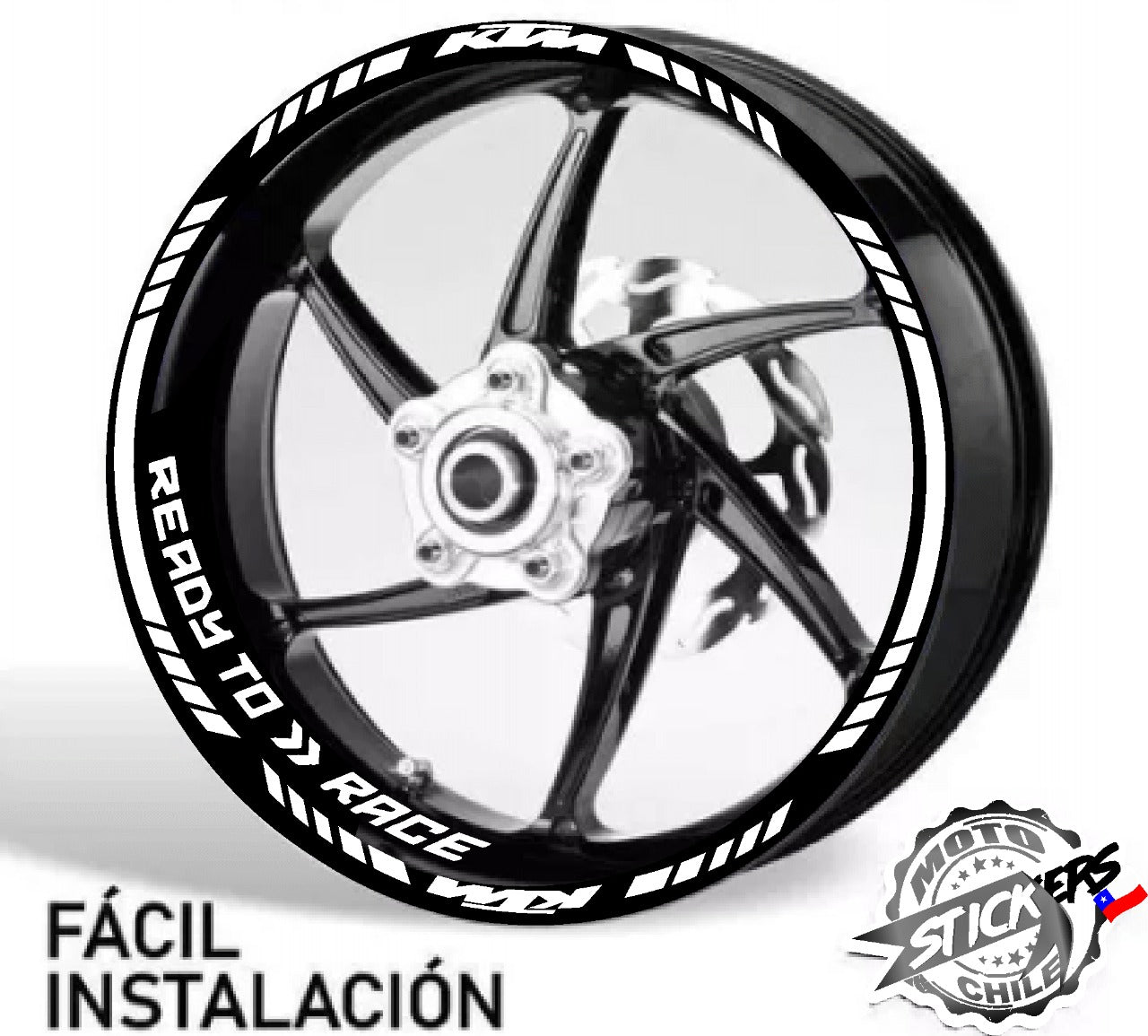 Kit stickers rines reflectantes KTM