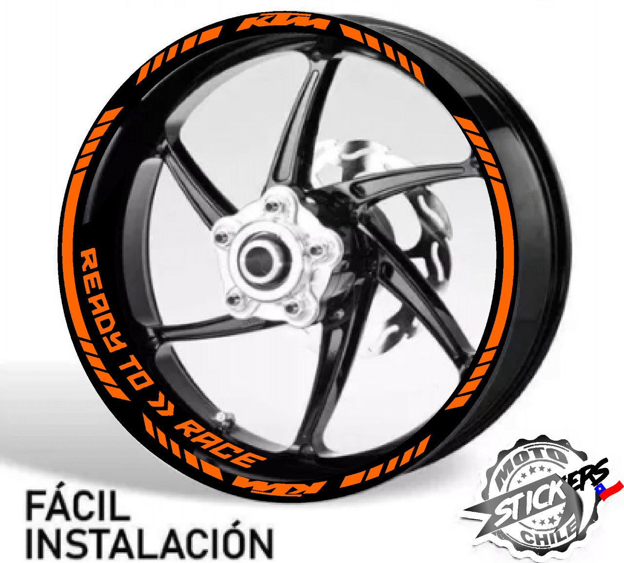 Kit stickers rines reflectantes KTM