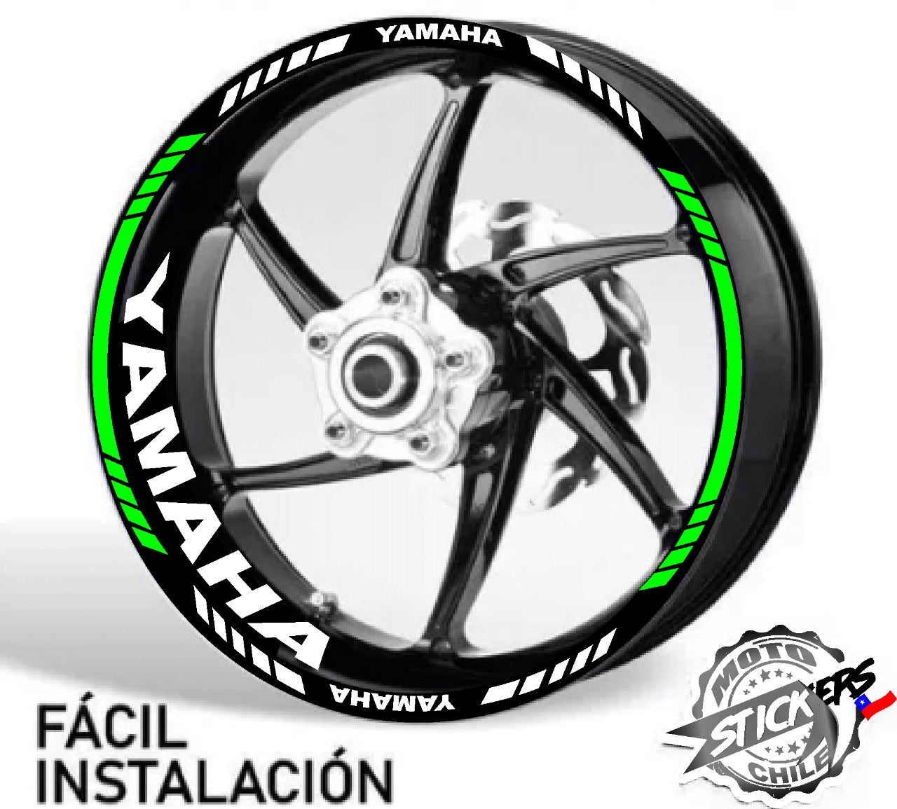 Kit stickers de rines reflectantes Yamaha