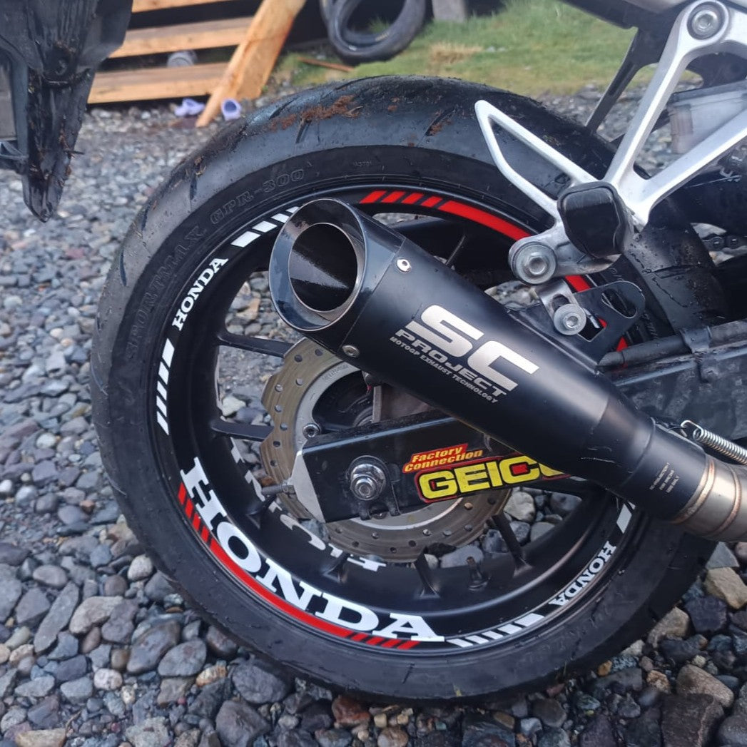Kit stickers de rines reflectantes Honda