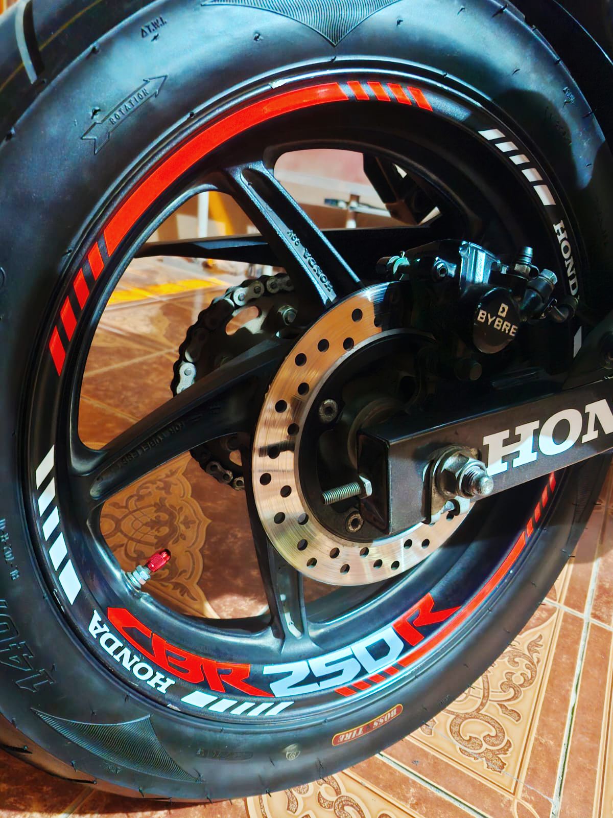 Kit stickers rines reflectantes CBR250R