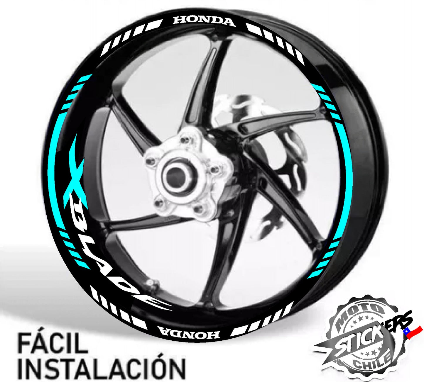 Kit stickers rines reflectantes Xblade