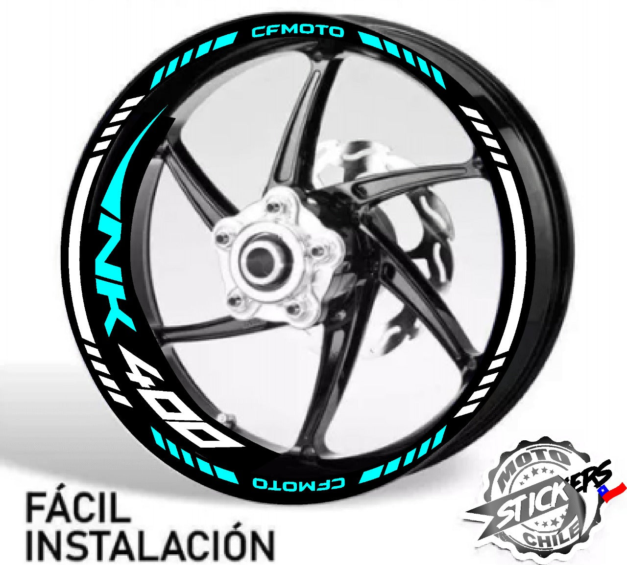 Kit stickers rines reflectantes NK CFMOTO