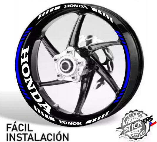Kit stickers de rines reflectantes Honda