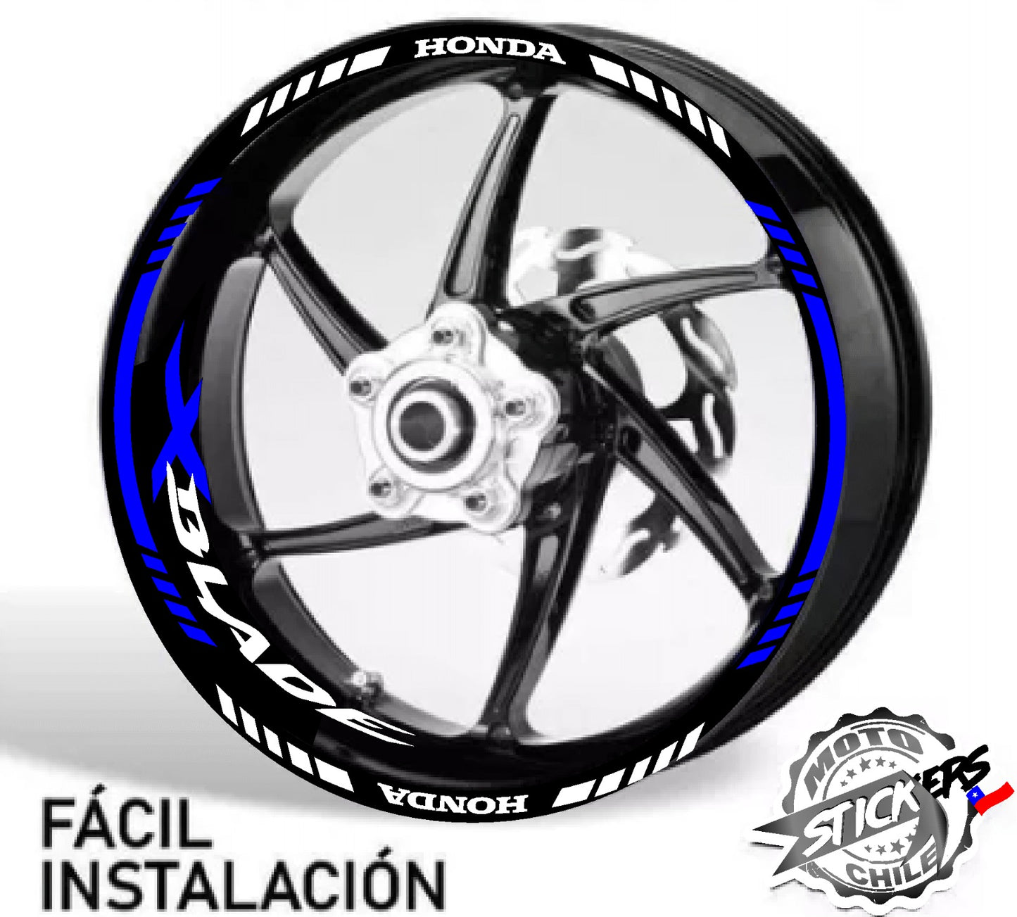 Kit stickers rines reflectantes Xblade