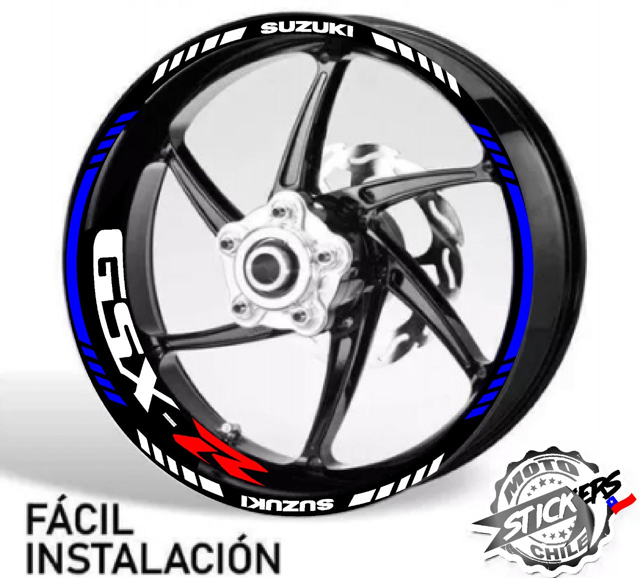 Kit stickers rines reflectantes GSX-R