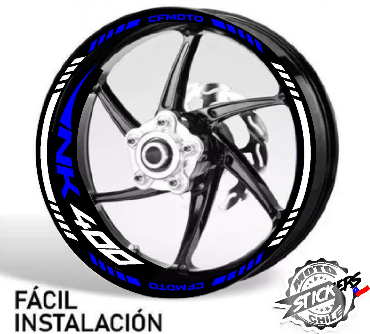 Kit stickers rines reflectantes NK CFMOTO
