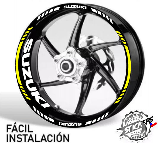 Kit stickers de rines reflectantes Suzuki