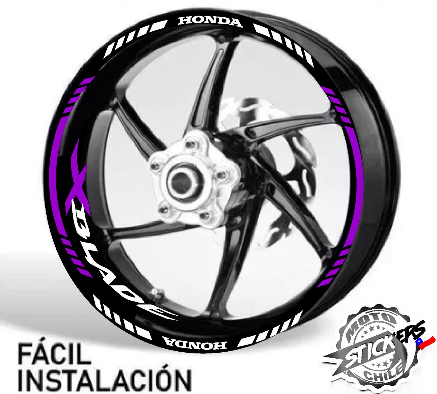 Kit stickers rines reflectantes Xblade