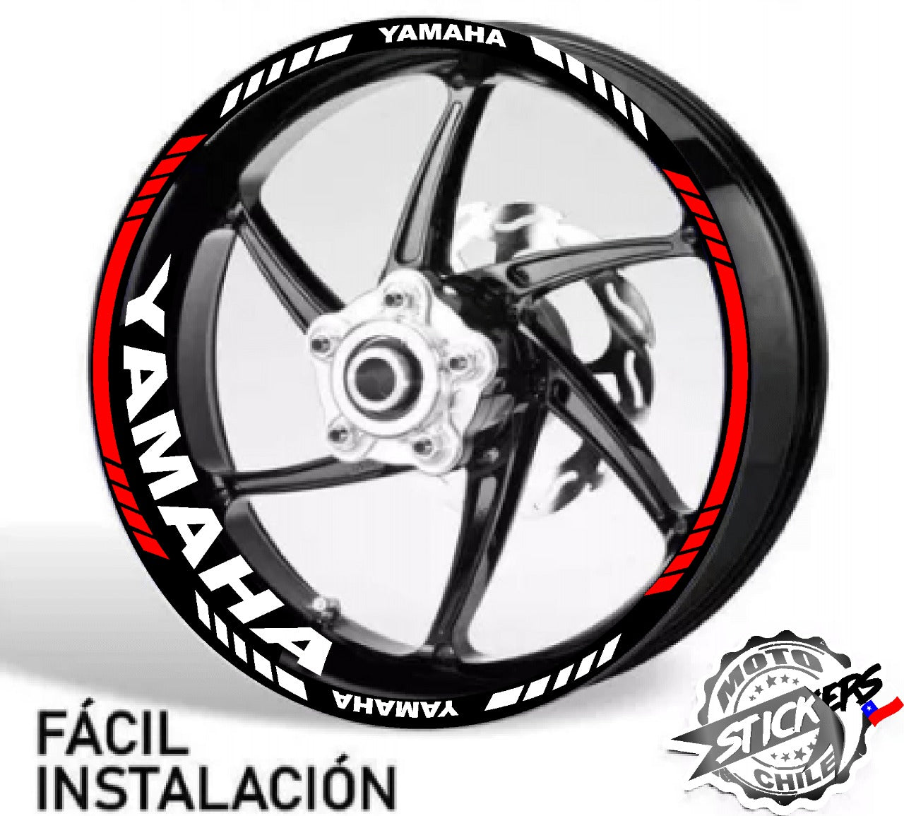 Kit stickers de rines reflectantes Yamaha
