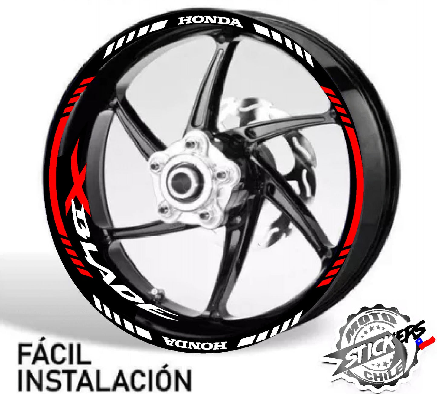 Kit stickers rines reflectantes Xblade