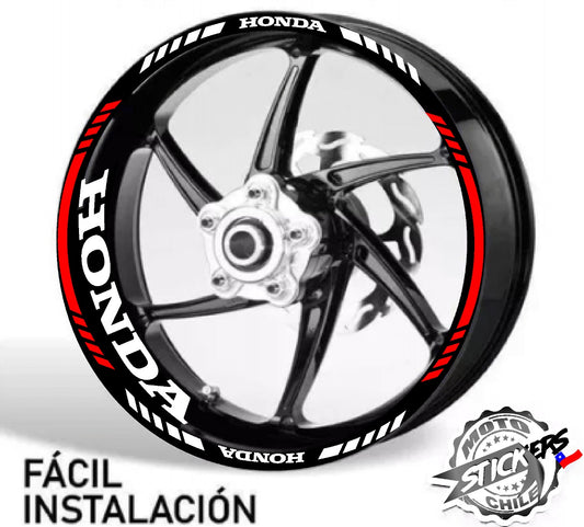 Kit stickers de rines reflectantes Honda