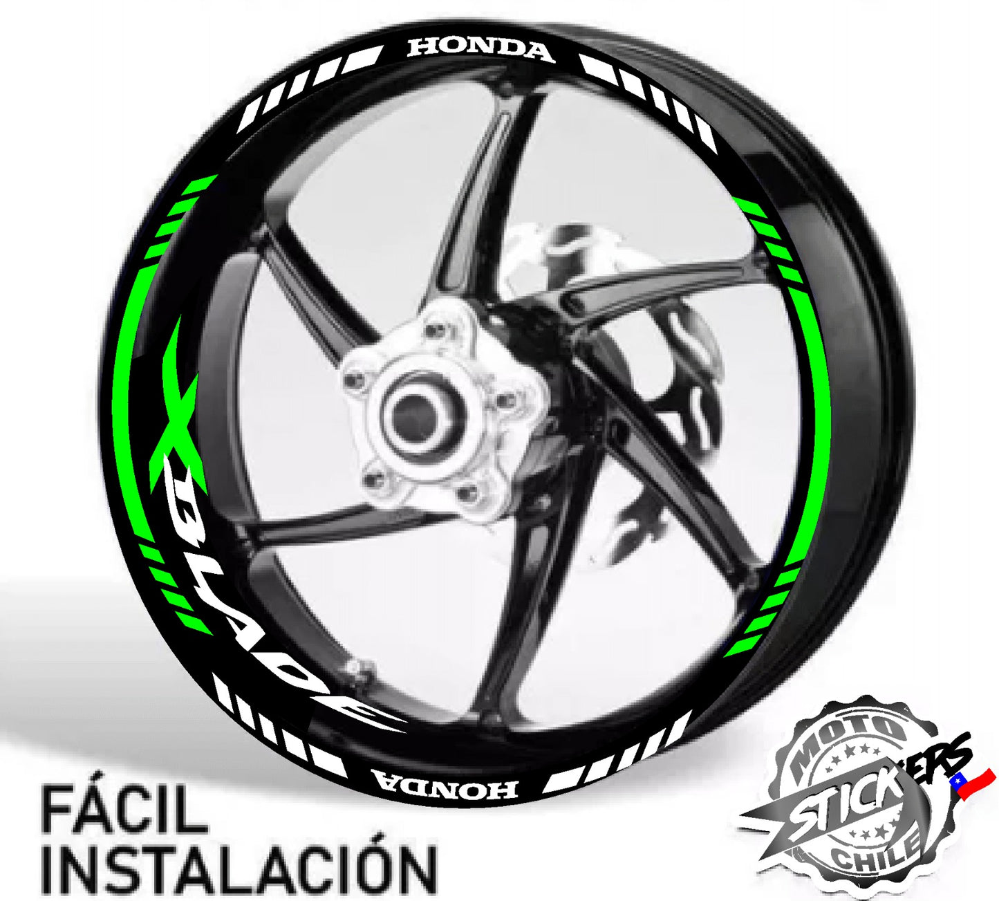 Kit stickers rines reflectantes Xblade